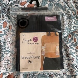 Secret Treasures Black Hands-Free Pumping Bra